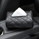 Car Hanging Leather Tissue Bag